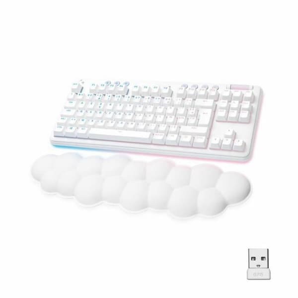 Gaming Tangentbord/ OR: Speltangentbord Logitech G715 AZERTY Franska Vit