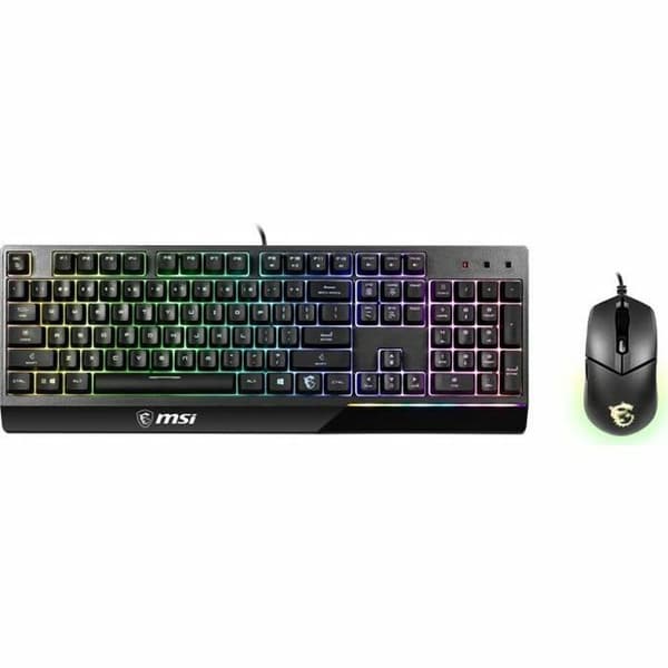 Tangentbord och Mus MSI VIGOR GK30 COMBO Svart