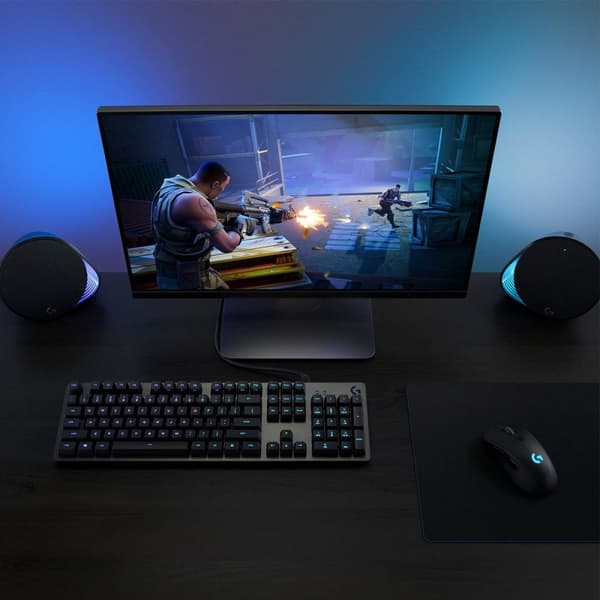 Tangentbord Logitech Lightsync G512 Gaming Svart Belysning RGB AZERTY
