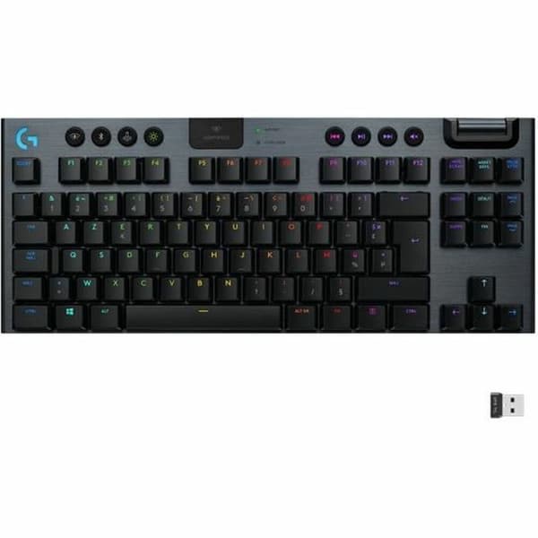 Tangentbord Logitech G915 TKL AZERTY Franska Svart Kol