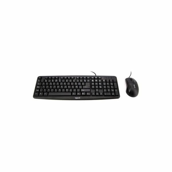 Tangentbord och Mus iggual COM-CK-BASIC QWERTY USB Svart