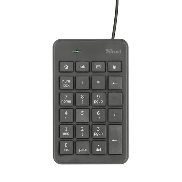 Numerisk tastatur Trust 22221 Sort Sort