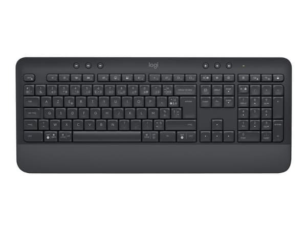 Logitech Signature K650 - Tastatur - trådløs - Bluetooth LE - AZERTY - Fransk - grafitt
