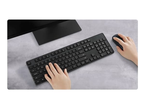 Xiaomi WXJS01YM - Tastatur- og mussett - trådløs - 2.4 GHz - QWERTY - USA