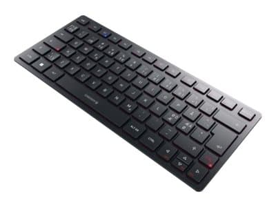CHERRY KW 9200 MINI, 75%, USB + RF Wireless + Bluetooth, Näppäimen saksikytkin, QWERTY, Musta musta