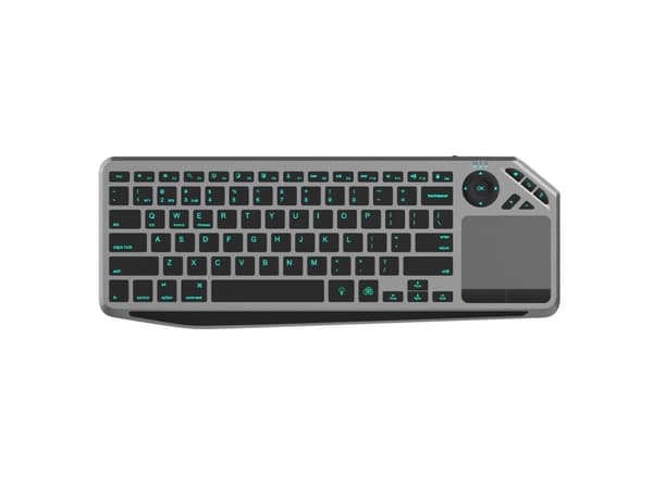Techly ICTB9801TB, Trådlös, Trådlös RF + Bluetooth, Saxbrytare, QWERTY, RGB LED, Svart Svart
