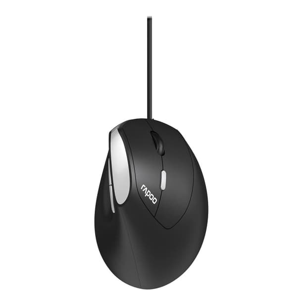 Rapoo Hiiri EV200 USB Langallinen Optical Musta musta, Hopea