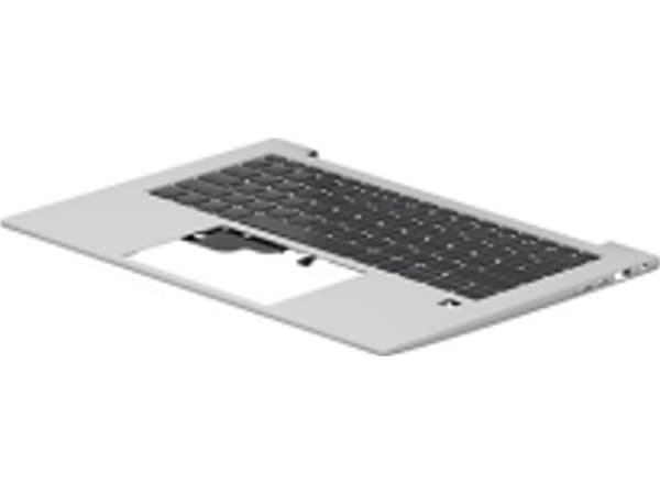 HP - Ersättningstangentbord för bärbar dator - med ClickPad - bakgrundsbelyst - fransk - med övre skydd