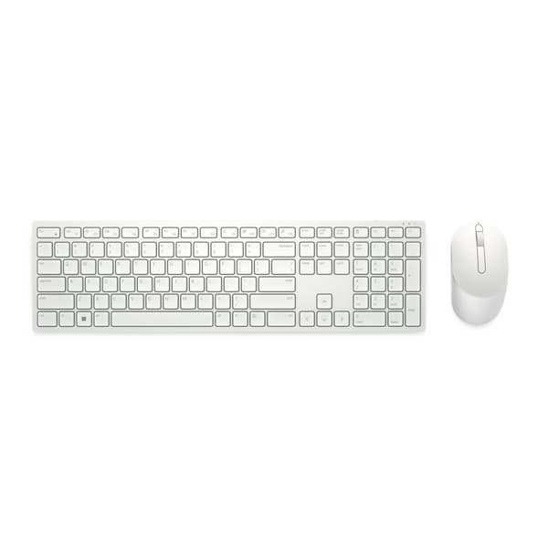 Tangentbord Dell KM5221W-WH-SPN Vit Svart Qwerty Spanska Vit