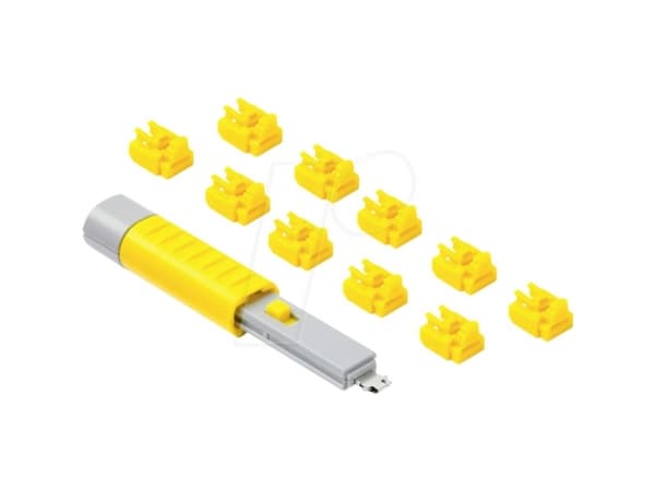 Smartkeeper NL03PKYL, Portblokkering + nøkkel, RJ-45, Gult, 1 stykker, Polybag, 130 mm