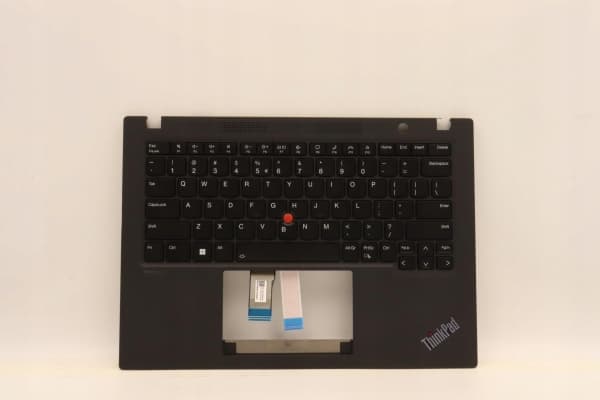 Chicony - Ersättningstangentbord för bärbar dator - med Trackpoint - bakgrundsbelyst - QWERTY - Engelska - Europa - svart - med övre skydd - för Thin
