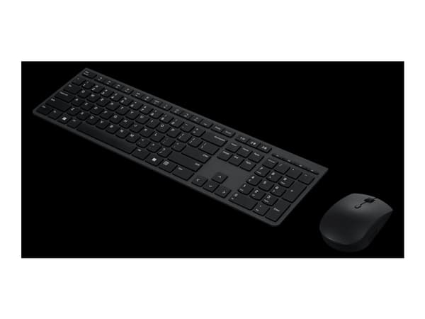 Lenovo Professional - Sats med tangentbord och mus - trådlös - 2.4 GHz - tysk - Brown Box
