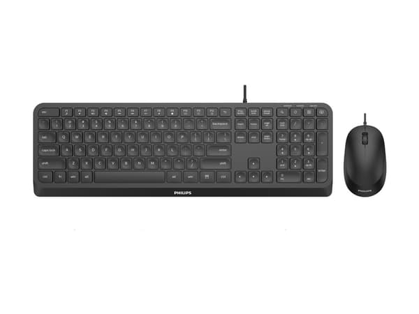Philips 2000 series SPT6207B - Sats med tangentbord och mus - USB - QWERTY