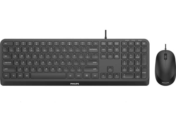 Philips 2000 series SPT6207B - Sats med tangentbord och mus - USB - QWERTY