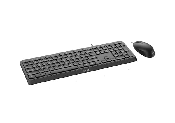 Philips 2000 series SPT6207B - Sats med tangentbord och mus - USB - QWERTY
