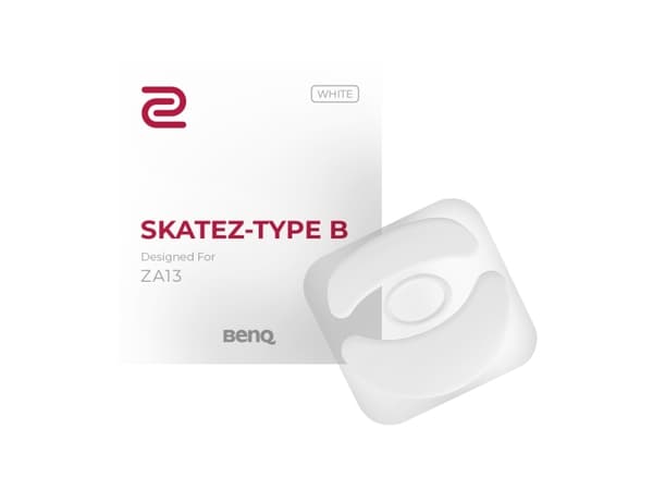 ZOWIE Skatez-Typ B, musfötter, 0,45 mm, vit