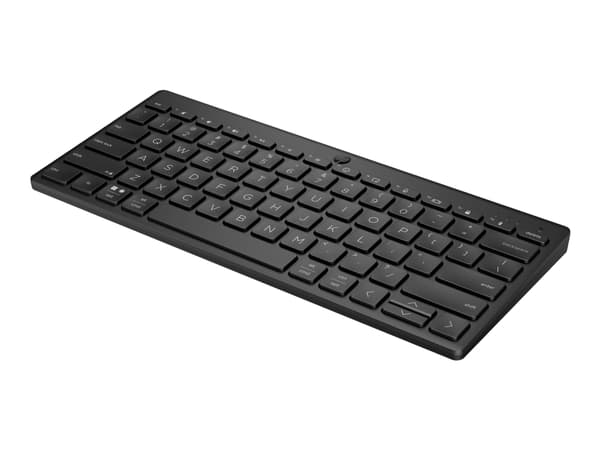HP 355 Compact Multi-Device - näppäimistö - trådløs - Bluetooth 5.2 - tysk - sort - kierrätettävä pakkaus musta