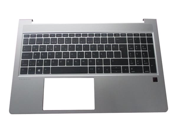 HP - Ersättningstangentbord för bärbar dator - med ClickPad - F-keyboard - turkiska - med övre skydd