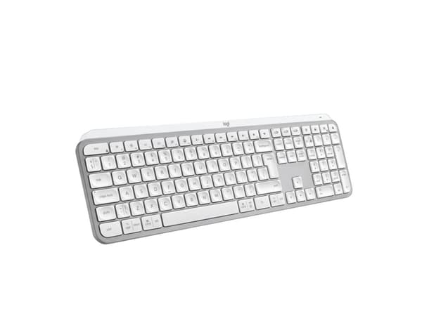 Logitech® | MX Keys S - Tastatur - bagbelyst - Bluetooth, 2,4 GHz - Nordisk layout - Pale Grey