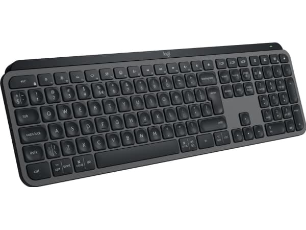 Logitech MX Keys S - Tangentbord - bakgrundsbelyst - trådlös - Bluetooth LE - QWERTY - Amerikansk engelska - tangentbrytare: Saxnyckel - grafit