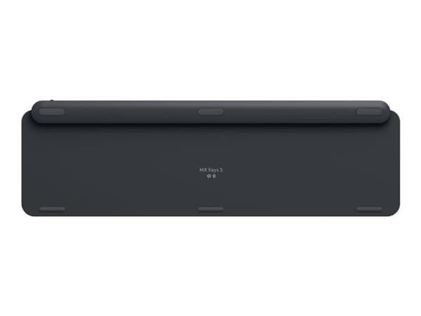 Logitech MX Keys S - Tastatur - bakbelysning - trådløs - Bluetooth LE - QWERTY - amerikansk engelsk - tastsvitsj: Scissor-Key - blekgrå