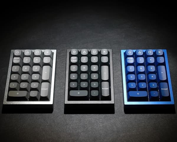 Q0 Number Pad 21 Key Barebone RGB Hot-Swap - Blå Numpad