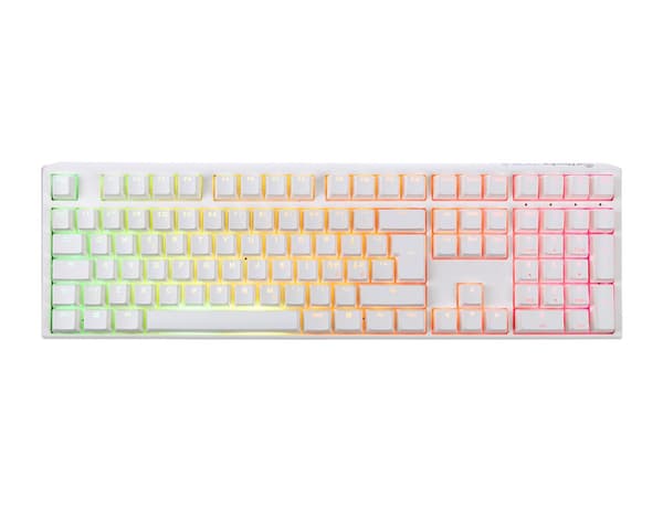 ONE 3 Pure White RGB Hotswap Tangentbord [MX Brown]