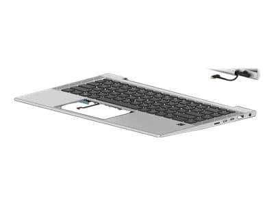 HP - Ersättningstangentbord för bärbar dator - norsk - med övre skydd - för EliteBook 840 G7 Notebook, 840 G8 Notebook