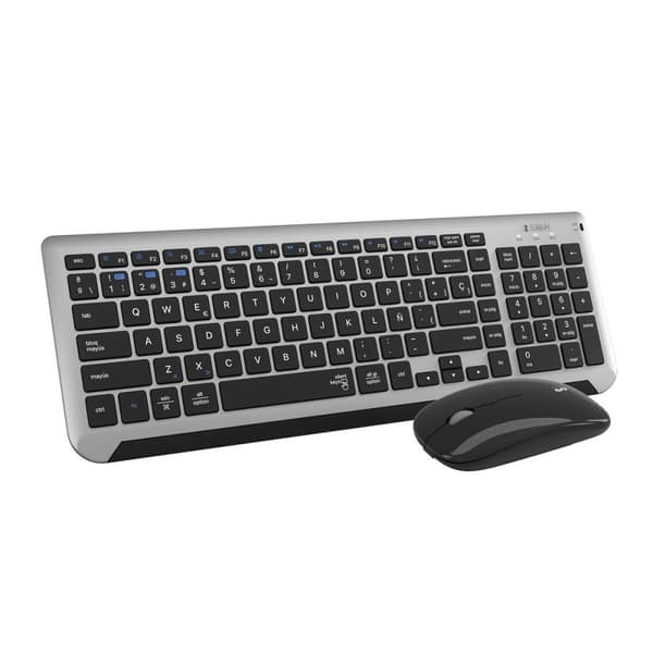 Tangentbord Subblim SUBKBC-DCEP20 Qwerty Spanska Svart/Grå spanska Svart, Grå