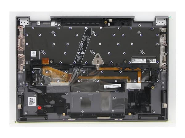 Lenovo - Kannettavan tietokoneen vaihtonäppäimistö - Trackpointilla - taustavalaistu - QWERTY - amk. englanti - harmaa - FRU - yläsuojuksella - Think