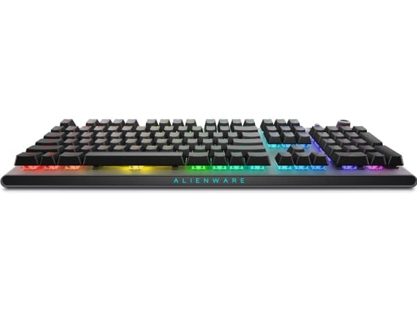 Alienware Tri-Mode AW920K - Tangentbord - AlienFX per tangent RGB / 16,8 miljoner färger - trådlös - USB, 2.4 GHz, Bluetooth 5.1 - QWERTY - amerikans