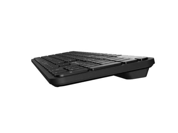 NATEC OCTOPUS 2, Trådløs, RF trådløs + Bluetooth, Membrannøkkelbryter, QWERTY, Sort, Grå, Mus inkludert