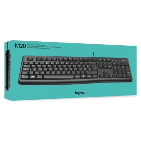 Tastatur Logitech K120 Sort