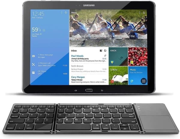 Trådløst Sammenklappeligt Bluetooth Tastatur Indbygget Touchpad