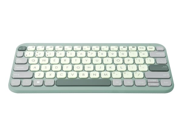 ASUS Marshmallow KW100 - Tastatur - mini 75%, low profile, 1.6mm key travel, 10M click lifespan - trådløs - Bluetooth 5.0 - QWERTY - USA - green tea