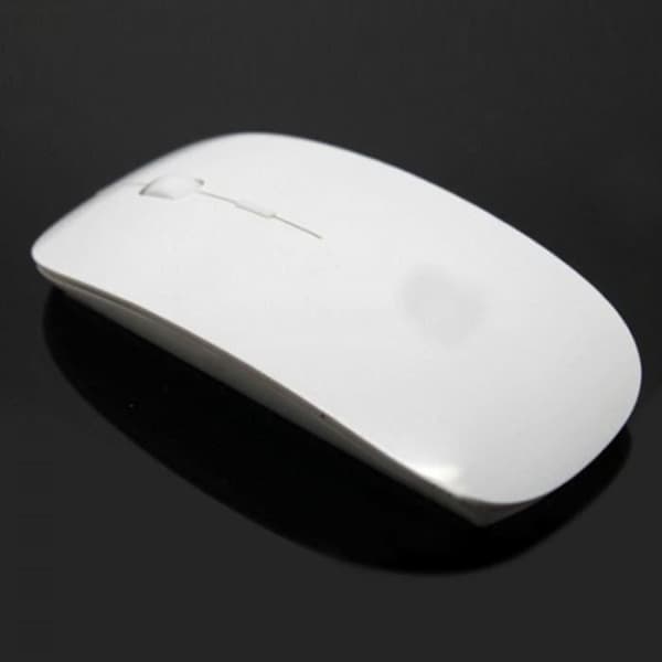 Style Mouse 2.4Ghz Trådlös Vit Gaming Mus Usb Optisk För Apple Macbook Mac
