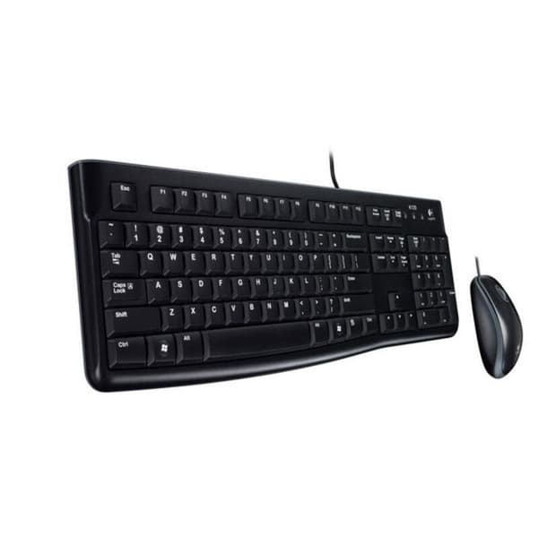 Tangentbord med optisk mus Logitech Desktop MK120 Svart QWERTY Qwerty UK