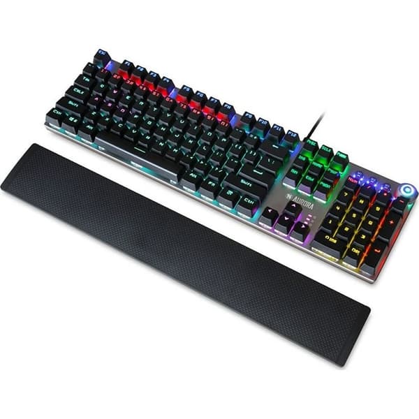 Tastatur Ibox AURORA K-3 Sort/Sølvfarvet Sølvfarvet QWERTY