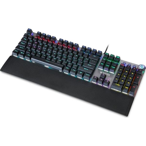 Tastatur Ibox AURORA K-3 Sort/Sølvfarvet Sølvfarvet QWERTY