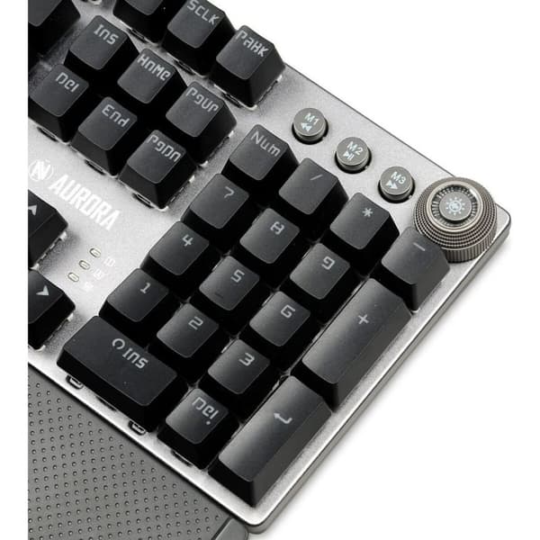 Tastatur Ibox AURORA K-3 Sort/Sølvfarvet Sølvfarvet QWERTY