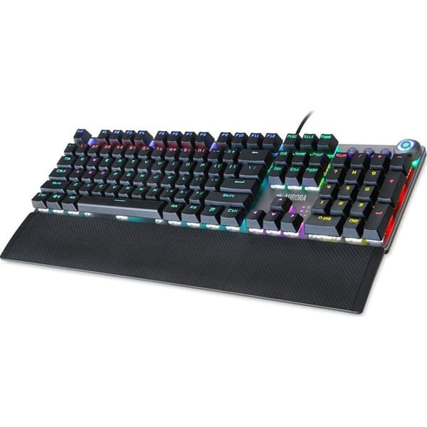 Tastatur Ibox AURORA K-3 Sort/Sølvfarvet Sølvfarvet QWERTY