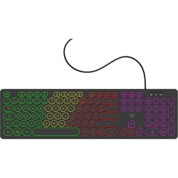 RGB trådbundet tangentbord - MOBILITY LAB - ML306858 - AZERTY - Flerfärgad bakgrundsbelysning - Runda tangenter