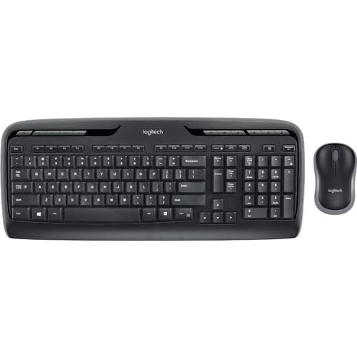 Logitech Wireless Combo MK330 - sats med tangentbord och mus - QWERTY - Nordisk - svart Inmatningsenhet