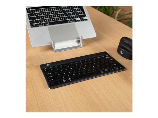 R-Go Ergonomic Keyboard Compact break - Tangentbord - trådlös - Bluetooth 5.0 - QWERTY - brittisk - svart