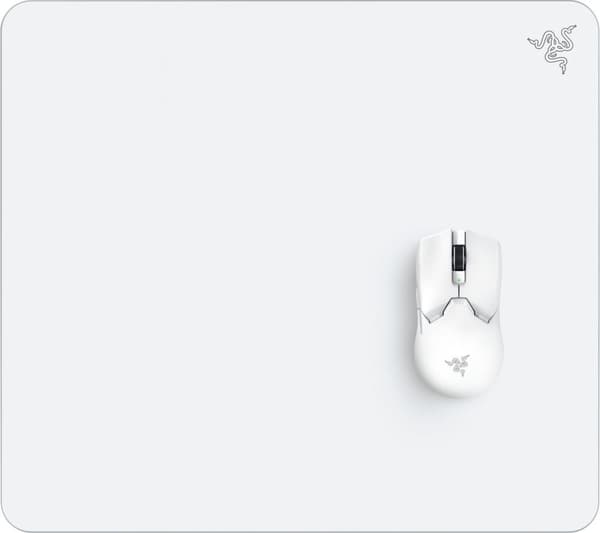 Razer Atlas Gaming Mouse Pad - Premium härdat glas - 40 x 45 cm - Vit