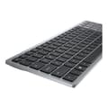 Miniatyrbild 1 av 4: DELL KB740 trådlöst tangentbord - tyskt QWERTZ - grått, svart - RF + Bluetooth - 36 månaders batteritid