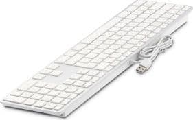 USB numeric Keyboard KB-1243, 110 keys, 2x USB, aluminum,