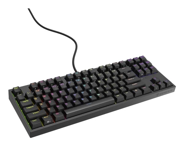 GAMING TANGENTBORD GENESIS THOR 404 TKL US RGB BAKGRUNDSBELYSNING MEKANISKT SVART KAILH BOX BRUN