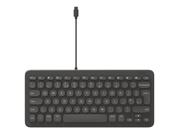 ZAGG Connect 12C - Tangentbord - USB-C - QWERTY - Nordisk - låda med eurolock