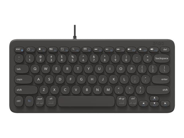 ZAGG Connect 12C - Tangentbord - USB-C - QWERTY - Nordisk - låda med eurolock